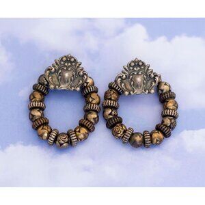 Vintage Makara Hoop Earrings - S17